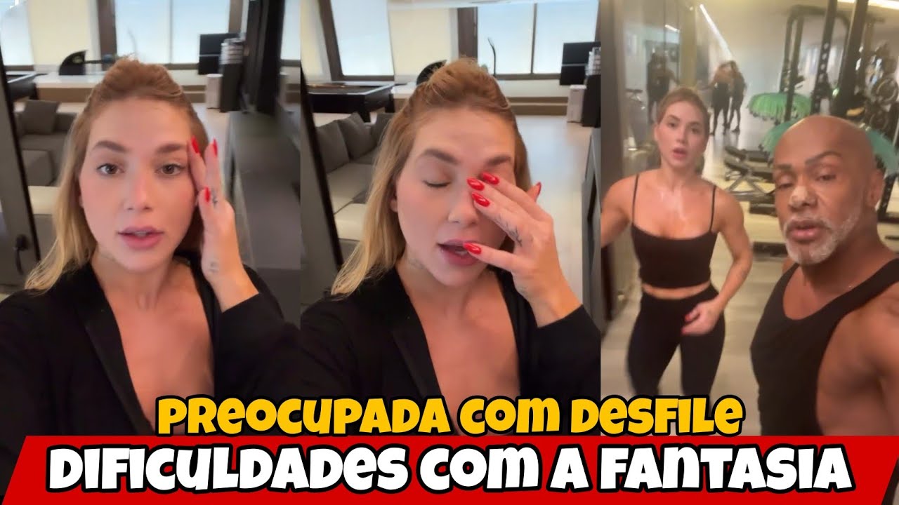 Virginia recebeu apoio do professor após ter dificuldades com a fantasia 