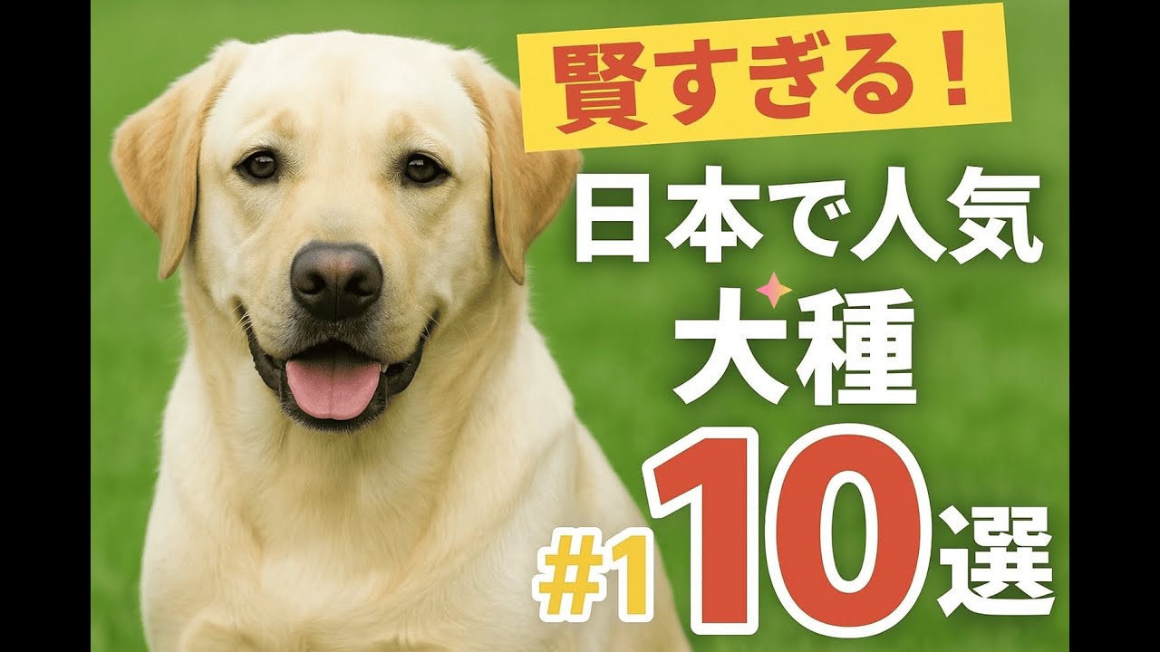 賢いワンちゃんたち！日本で人気がある犬種　#雑学#動物雑学#犬#賢い