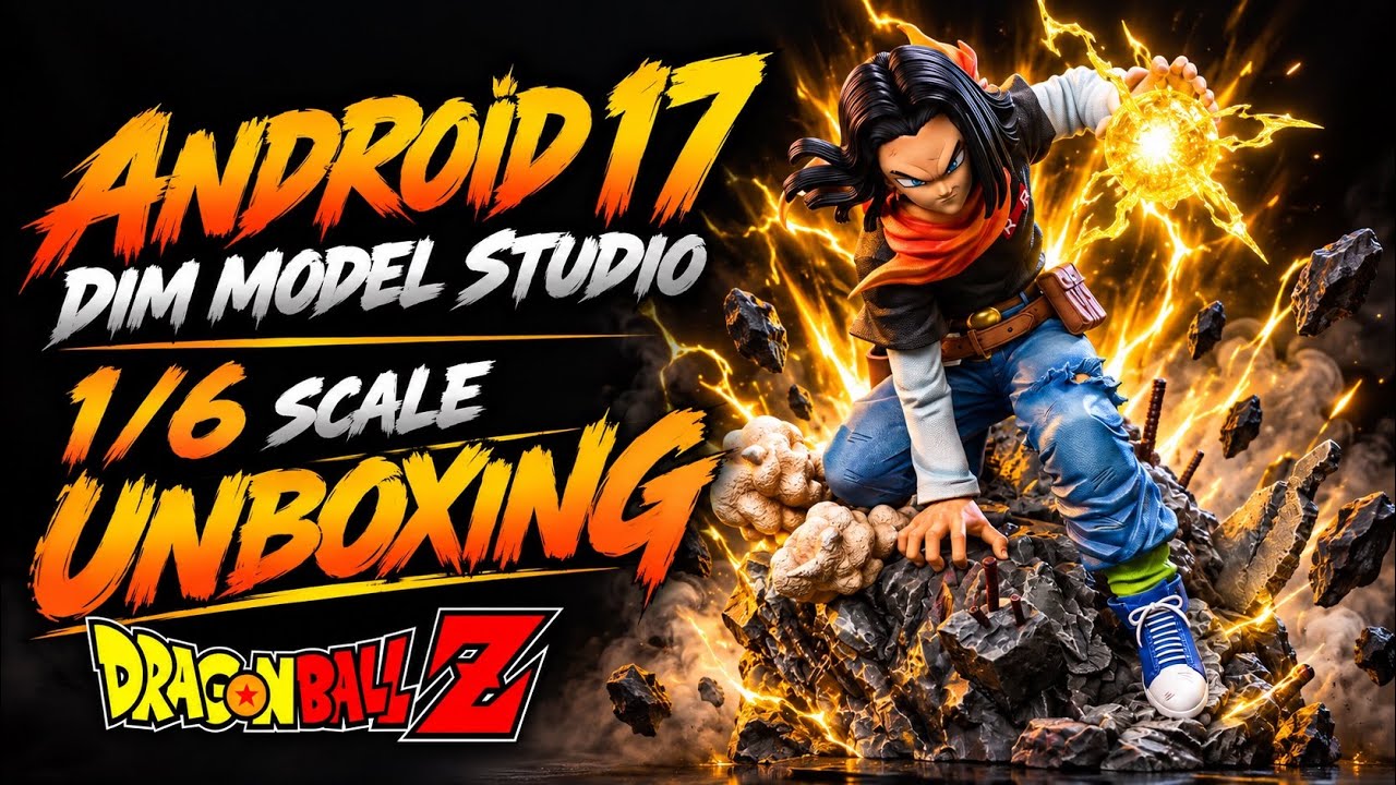 Androide 17 Dragonball Z STATUE - Dim Model Studio UNBOXING & REVIEW