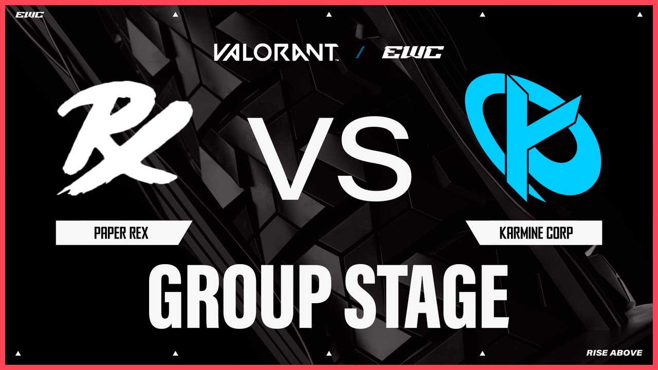 Paper Rex vs Karmine Corp | VALORANT at EWC 25 - Day 1 - Group Stage
