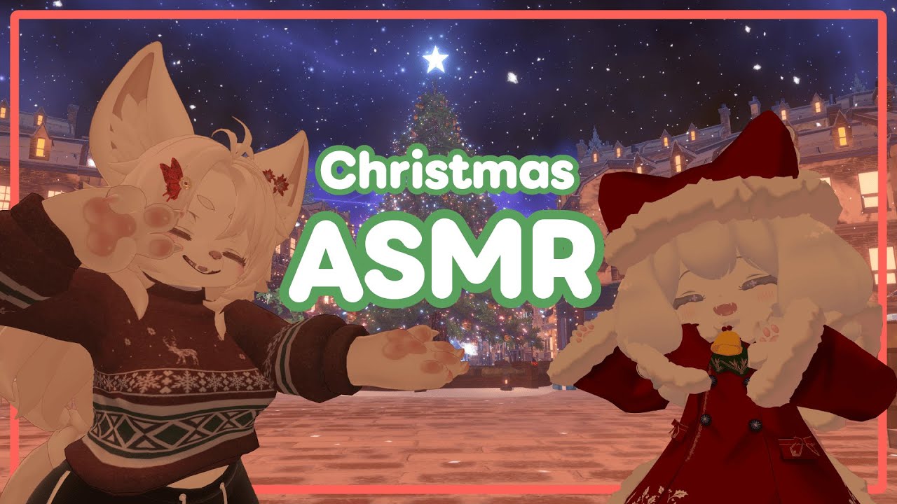 【Furry ASMR】もふもふ狼お姉さんとふわふわ猫メイドさんのクリスマスASMR【VRChat】