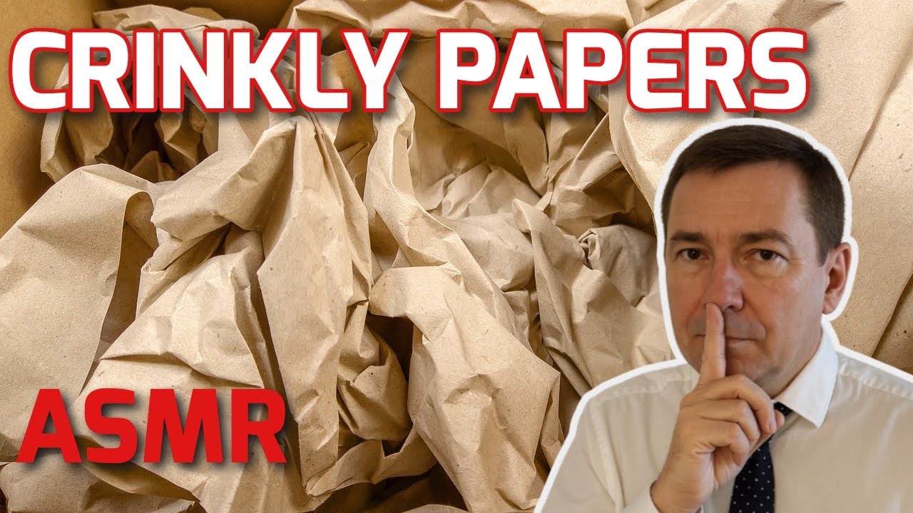 ASMR Crinkly Papers Binaural. No talking