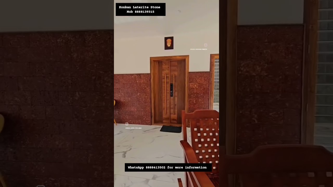 Laterite Stone Claddings #chira Tiles work