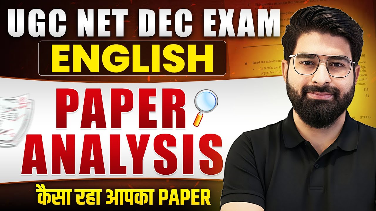 UGC NET English December Exam 2025 | Paper Analysis | Difficulty Level | Expected Cut Off