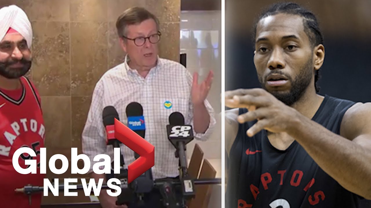 John Tory, Nav Bhatia encourage Toronto Raptors fans to give Kawhi Leonard space