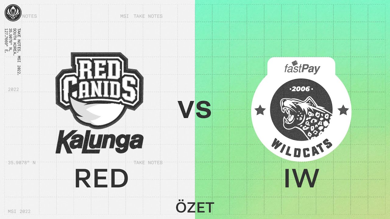fastPay Wildcats (IW) vs RED Canids Kalunga (RED) Ma&ccedil; &Ouml;zeti | MSI 2022 Grup Aşaması 2. G&uuml;n
