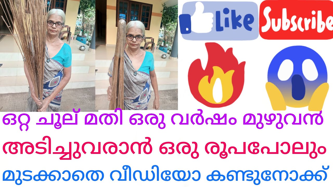 ഒരു വർഷത്തേക്ക് ഒറ്റ ചൂൽ മാത്രം മതി ഇതുപോലെ ഉണ്ടാക്കിയാൽ വീഡിയോ കണ്ടുനൊക്ക് 