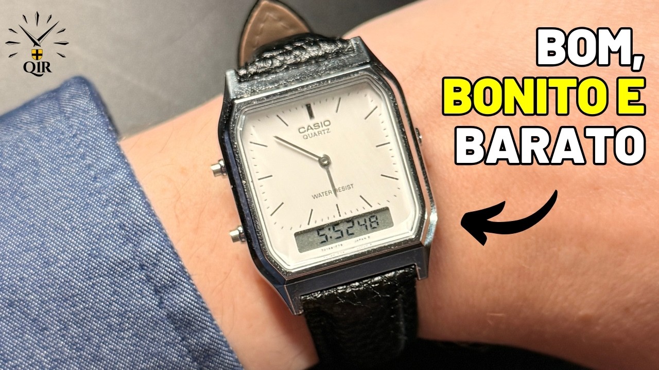 Casio AQ 230A é o relógio retrô com maior custo-benefício!