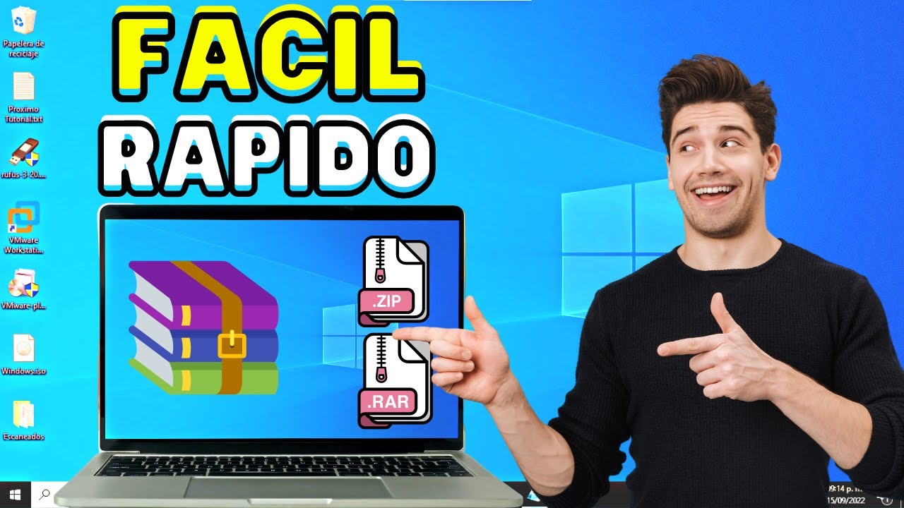 📁Como DESCOMPRIMIR un ARCHIVO RAR en Windows 10