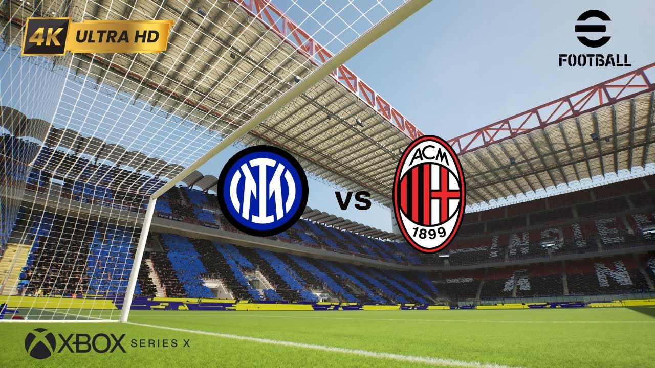 eFootball 2023 - Inter vs Milan | Giuseppe Meazza [4K] | Xbox Series X