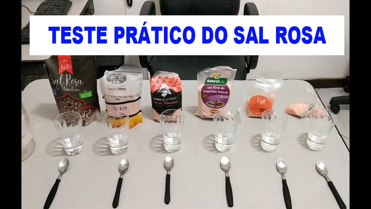 TESTE PRÁTICO DO SAL ROSA DO HIMALAIA