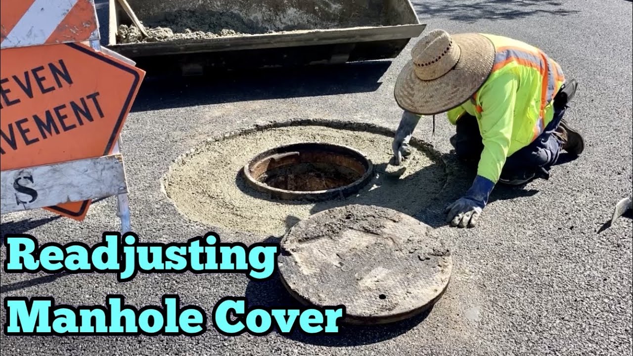 Readjusting MANHOLE COVER ~ Street Rehabilitation (Part 4/4)