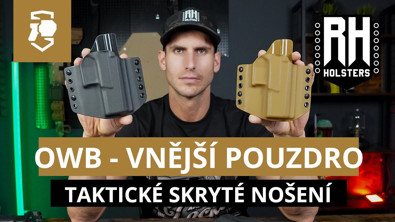 OWB - vnější kydexové pouzdro RH Holsters pro taktické a skryté nošení