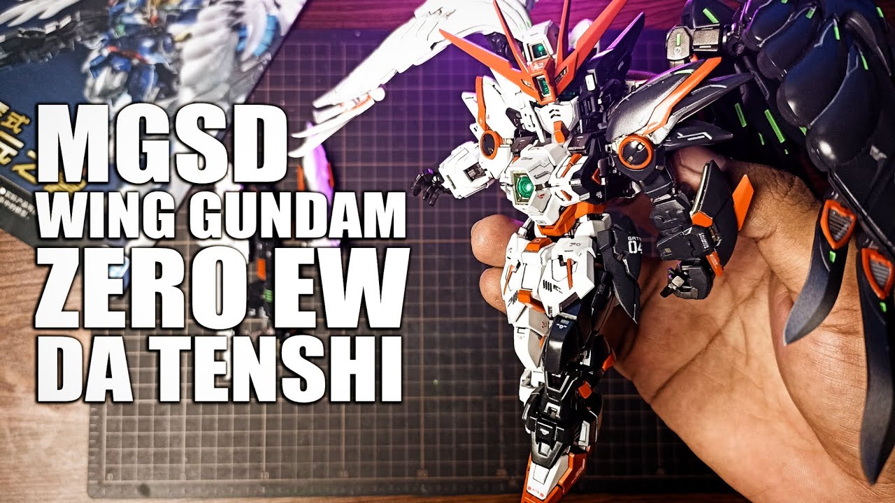 MGSD Wing Gundam Zero EW Da Tenshi | Custom Repaint Build | ASMR