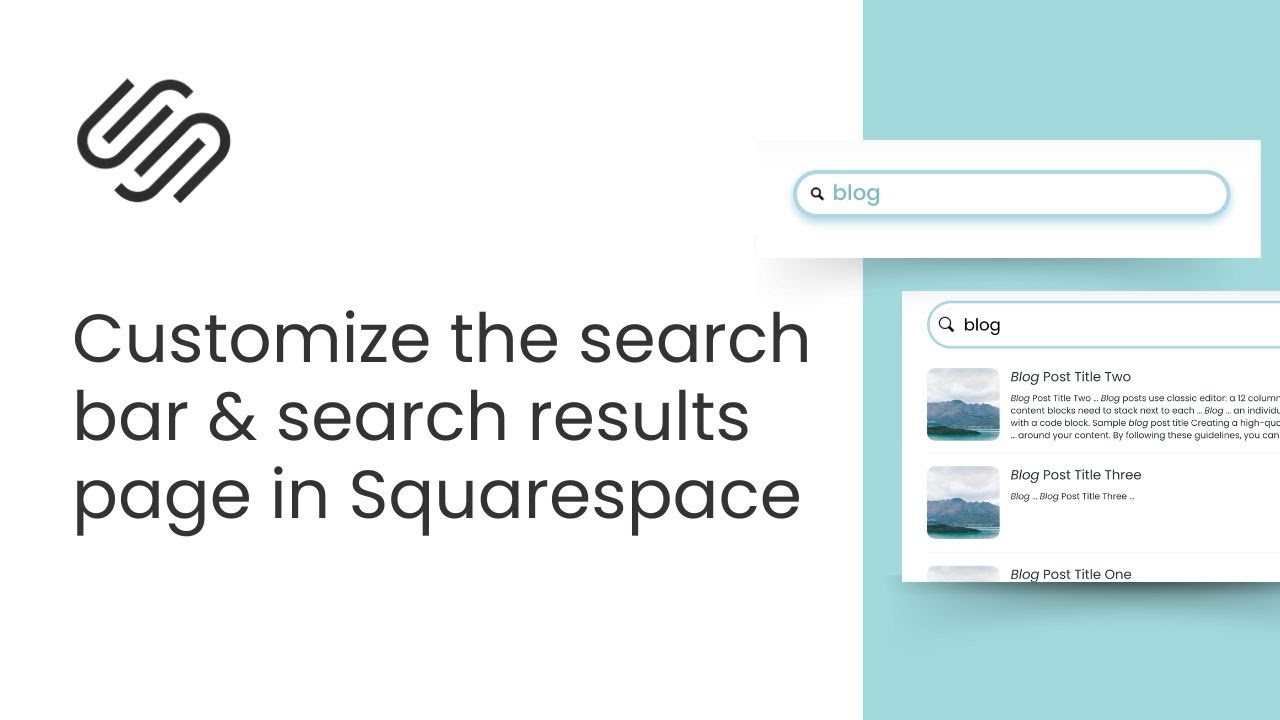 How to Customize the Search Bar & Search Results Page in Squarespace with CSS