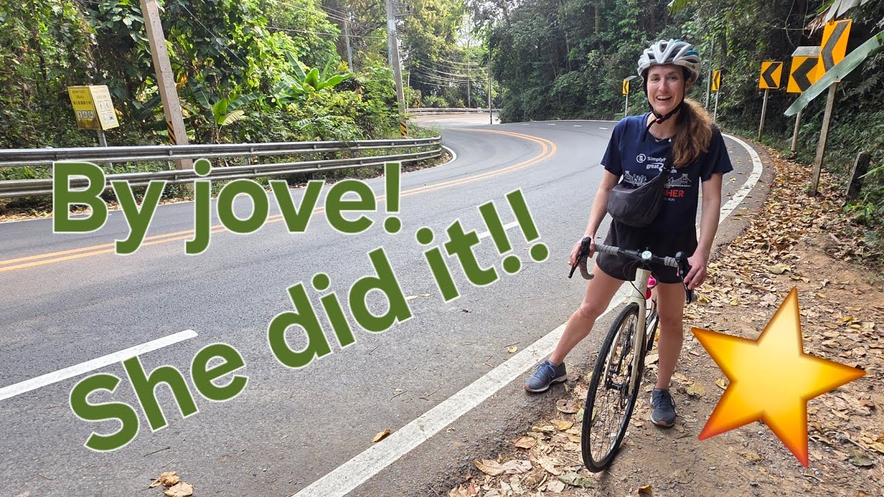 Doi Suthep - A rare occurance - finding a new cyclist who wants to ride up hill!!