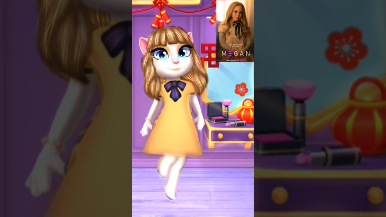 M3GAN Doll Makeover - My Talking Angela 2 #like #tiktok_trend #cosplay #mytalkingangela2 #cat #edit