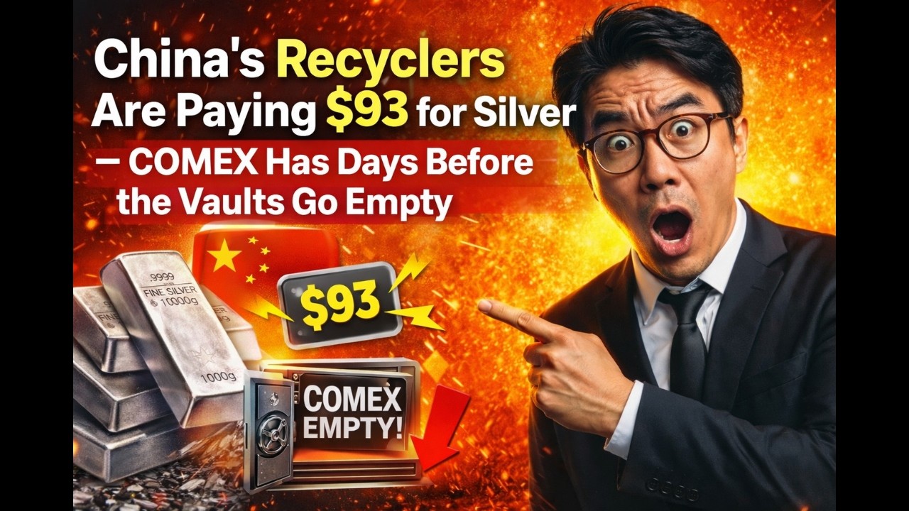 China's Recyclers Are Paying $93 for Silver—COMEX Has Days Before the Vaults Go Empty 1080p