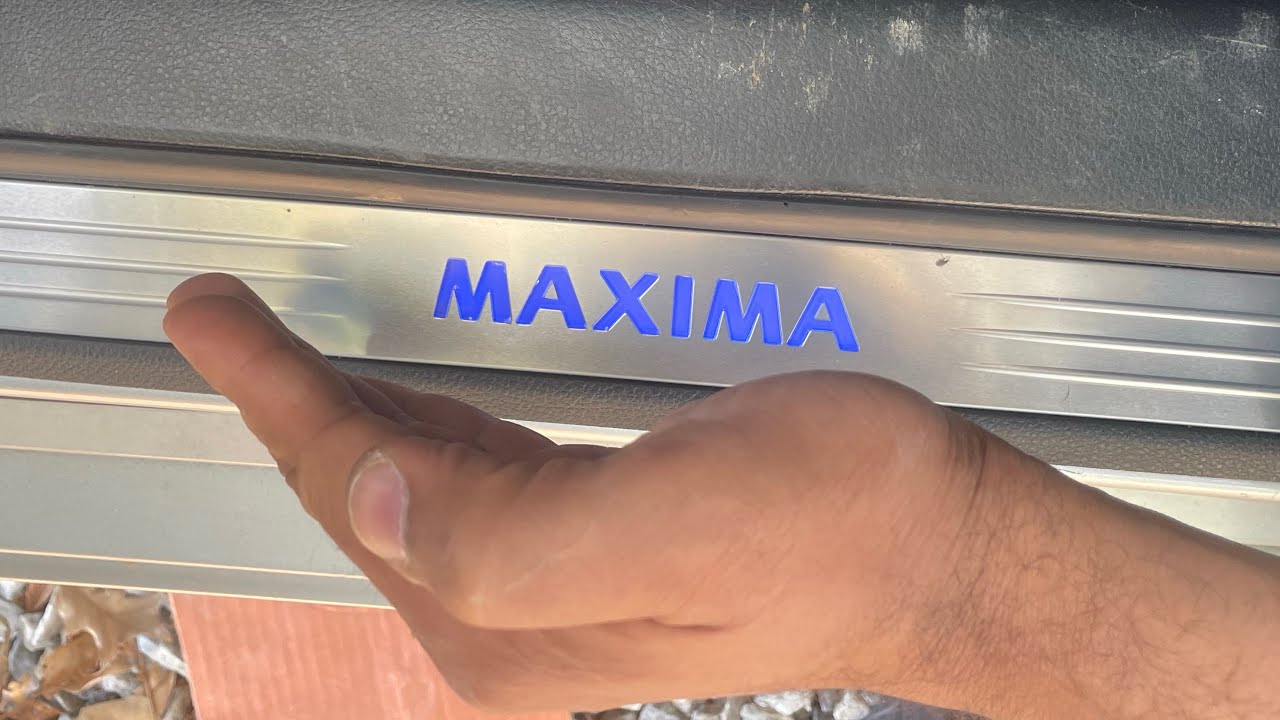 Illuminated Maxima Kickplate Install For 2009-2012 Maxima ONLY