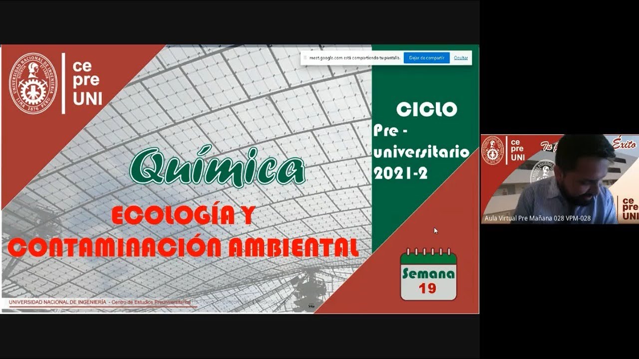 CepreUNI - Química 19.1 / ECOLOGIA Y CONTAMINACIÓN AMBIENTAL I