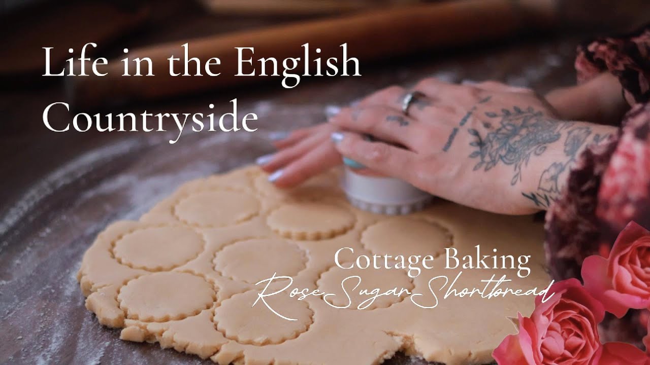 Homemade Rose Sugar, Baking Shortbread Biscuits & English Countryside Walk ✨Slow Living Cottagecore✨