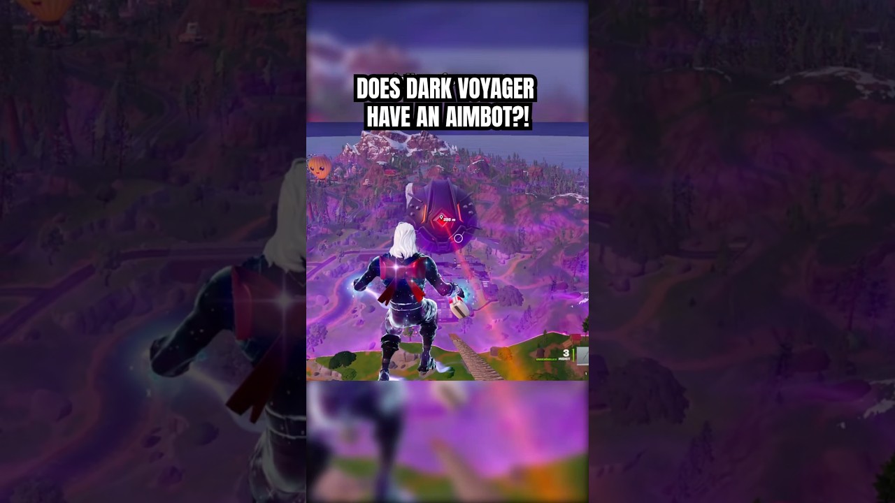 Does Dark Voyager have an aimbot?! #fortnite #shorts #viral