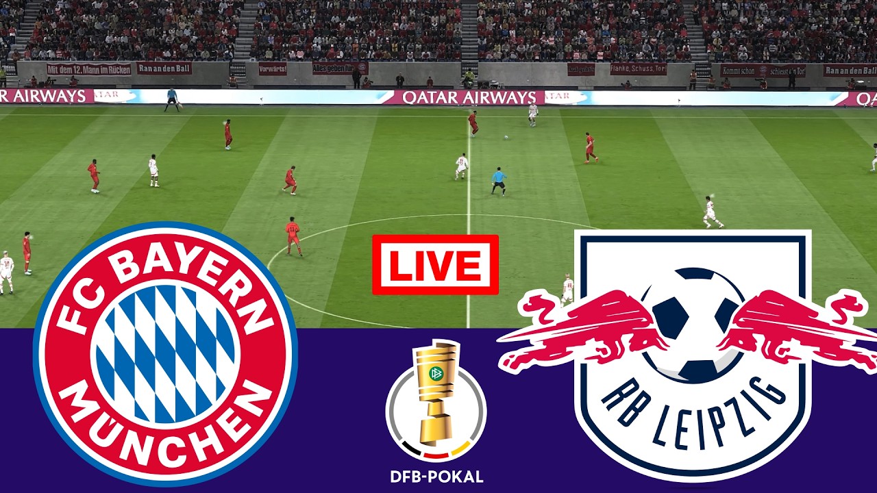 🔴 LIVE : Bayern München gegen RB Leipzig | DFB-Pokal-Viertelfinale 2025/26 | VideoGame Simulation