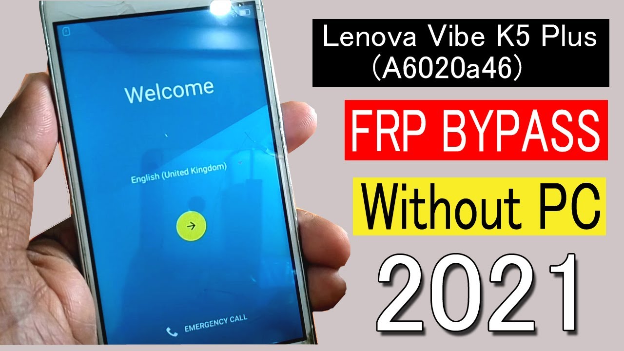 Lenovo Vibe K5 Plus A6020a46 FRP BYPASS 2021 Without PC | in telugu |