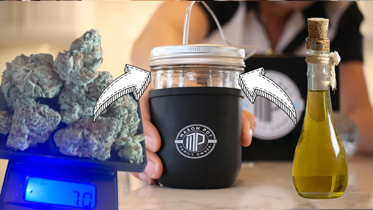 How Easily Make Potent Infused Olive Oil With Mason Pot Herbal Oil & Butter Infuser & Decarb Kit