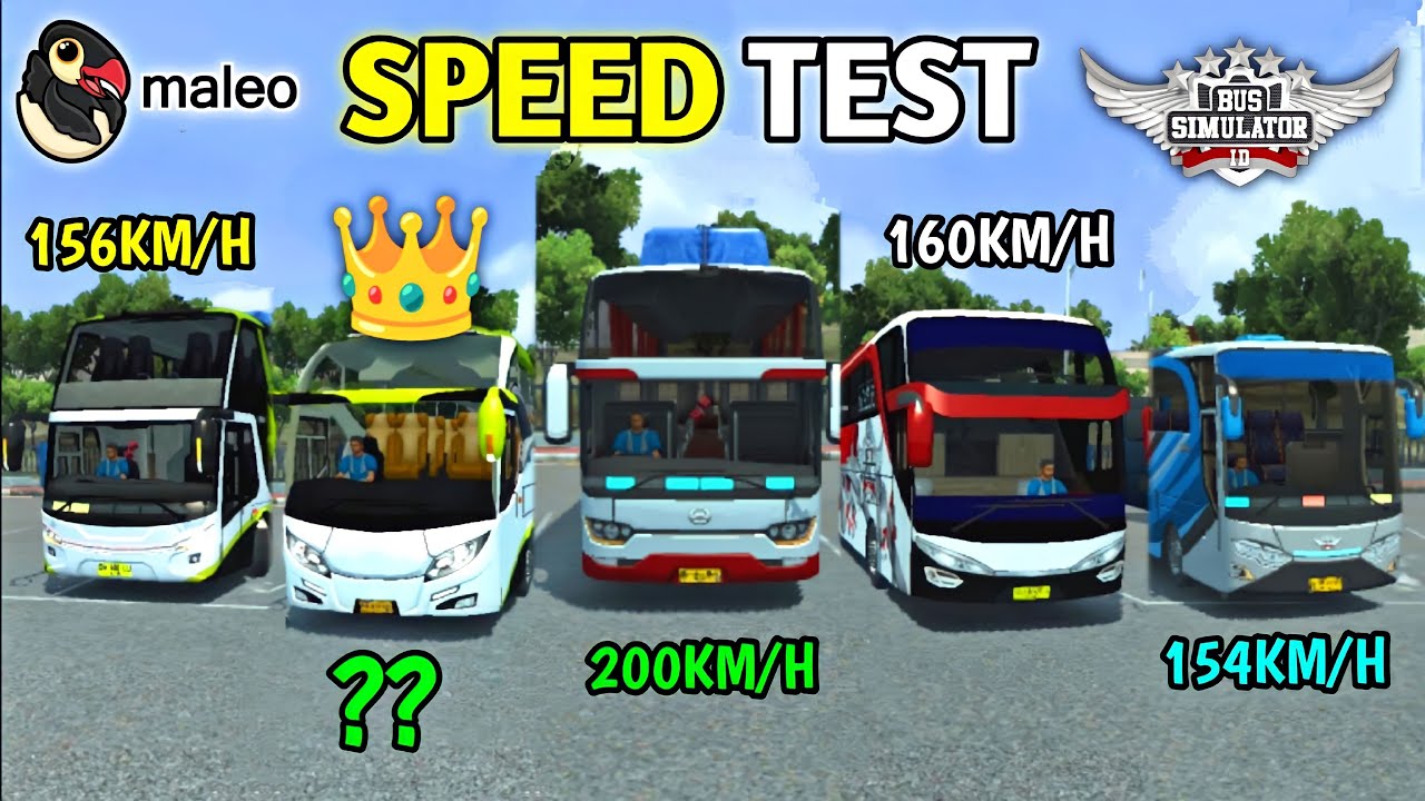 🚚Top Speed/Power Test of All Buses Available in Bus Simulator Indonesia by Maleo  🏕 | Bus Gameplay