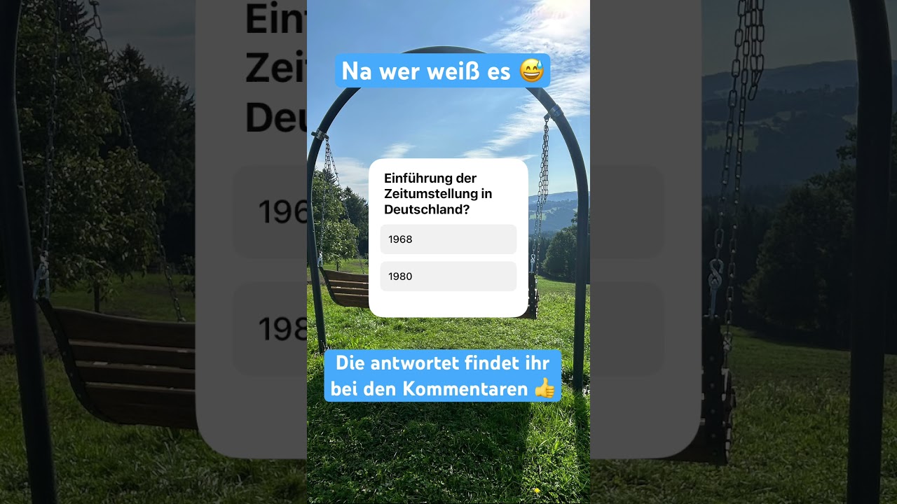 Zeitumstellung Schnell Quiz