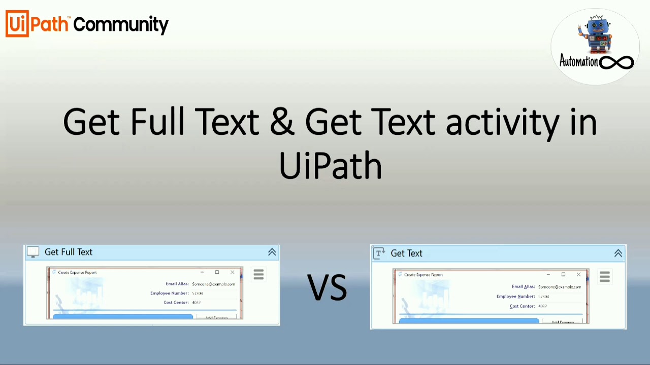 Difference Between Get Text and Get Full Text Activity in UiPath