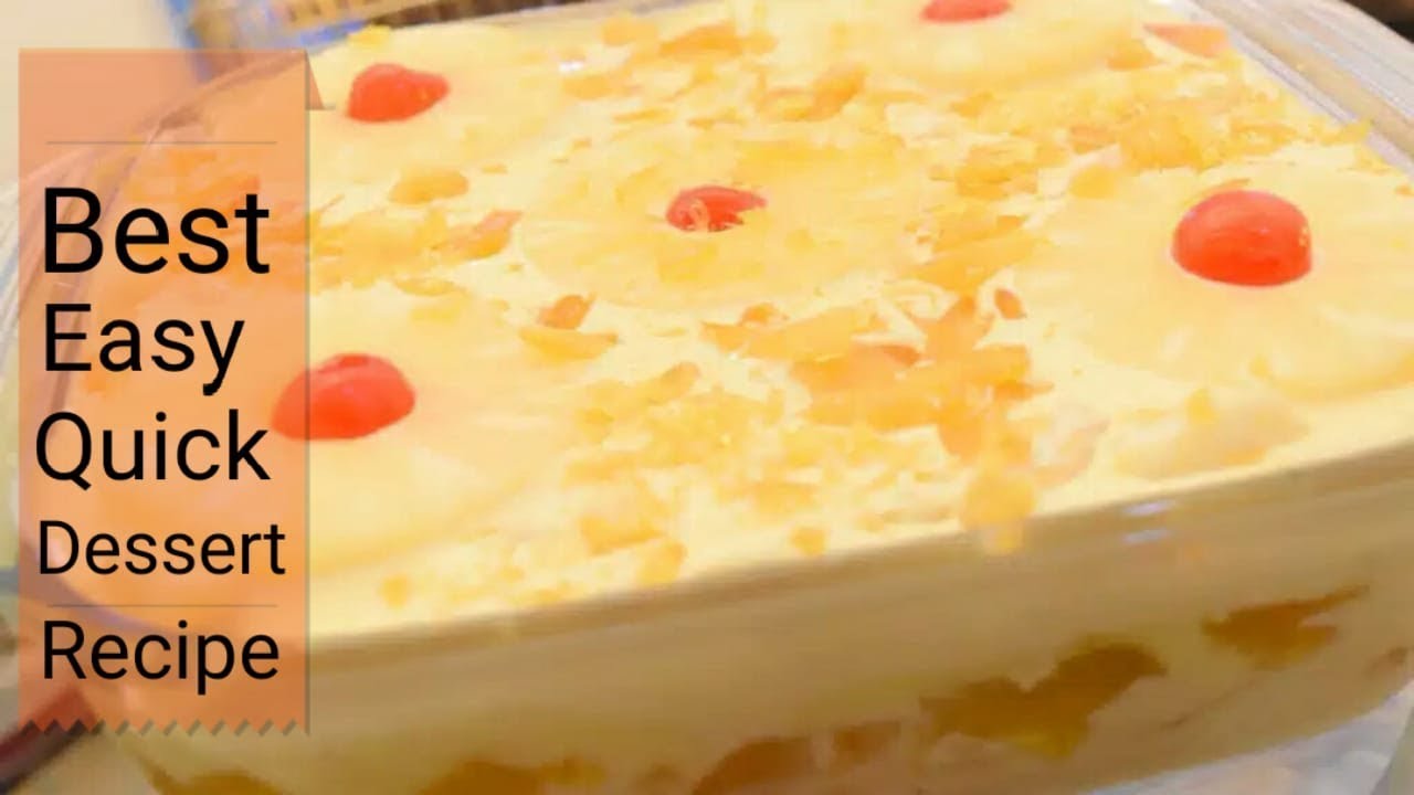 Best and Easy pineapple souffle | Quick Pineapple Dessert | Souffle Dessert Recipe