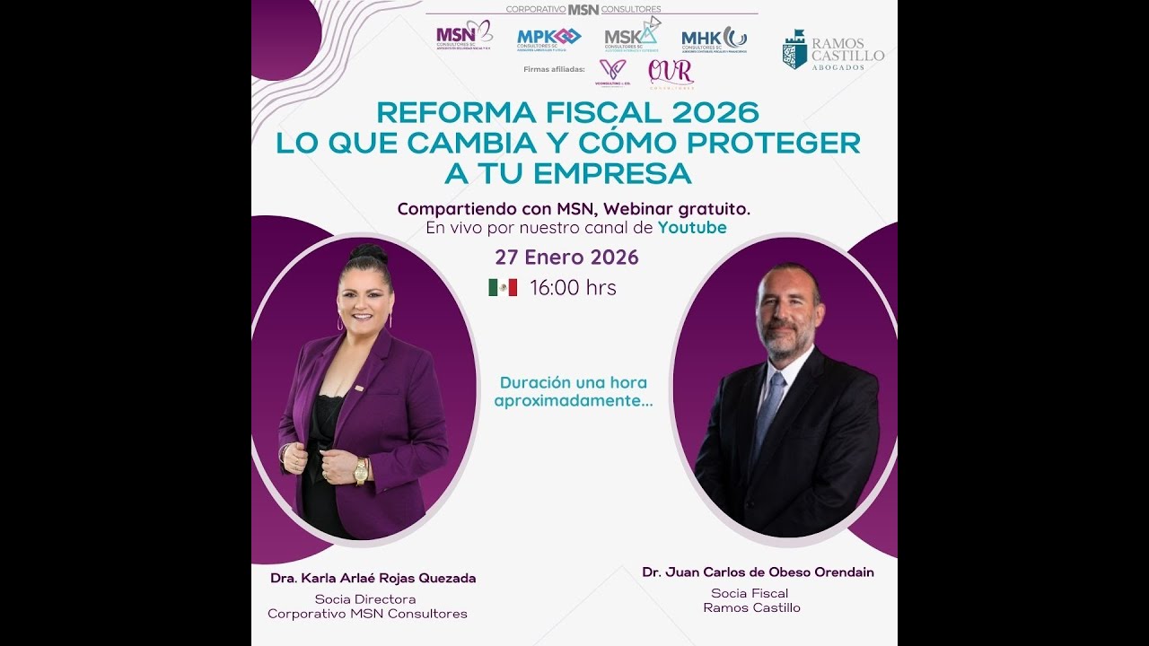 Reforma Fiscal 2026, Lo que cambia y cómo proteger a tu empresa