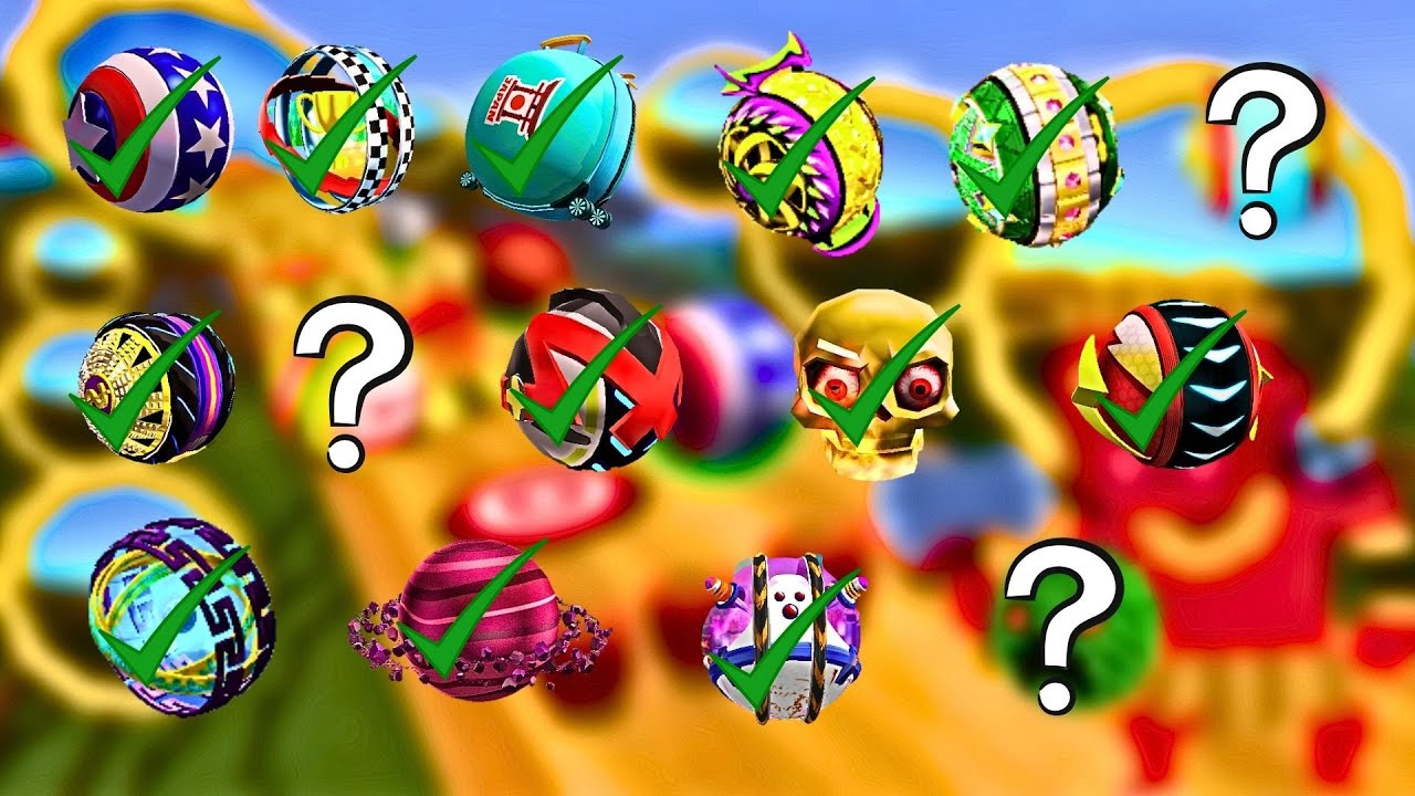 Going Balls: Which ball passed 2 times ? 