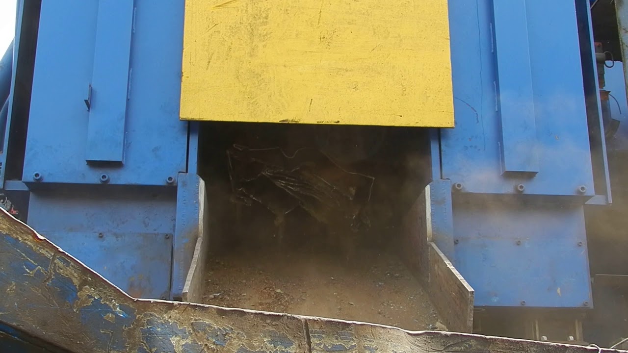 Leimbach HS1400 Shear cutting large steel tank