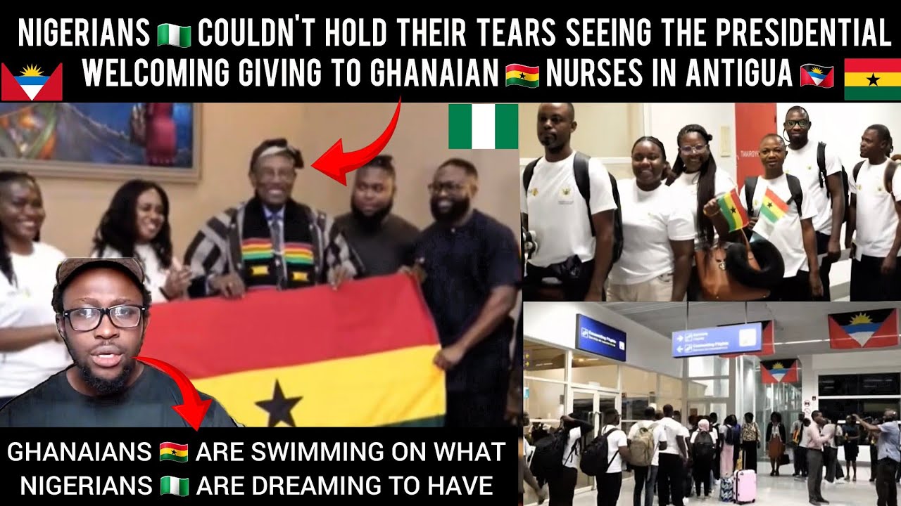 Nigerians🇳🇬 Couldn't Hold Their Tears Seeing The Presidential Welcoming Giving 2 Ghanaian🇬🇭 Nurses..