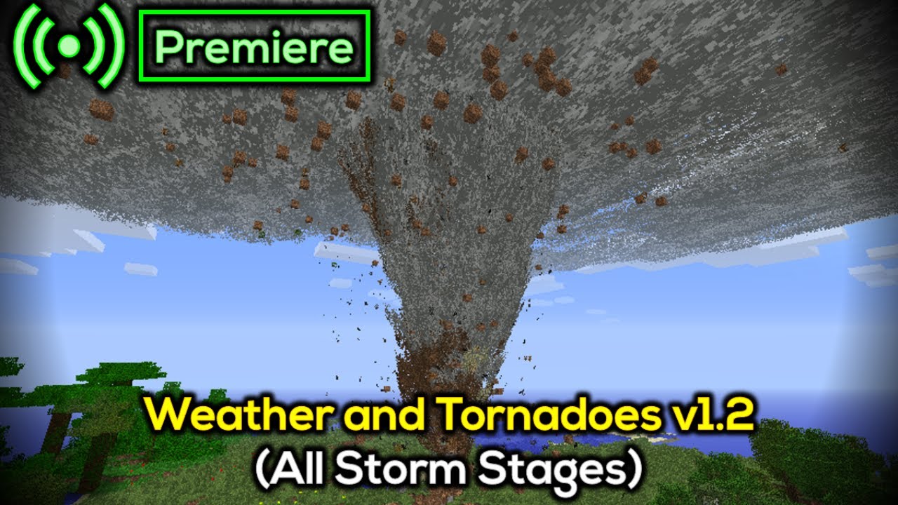 Minecraft Tornado mod 1.3.2 (All Storm Stages)