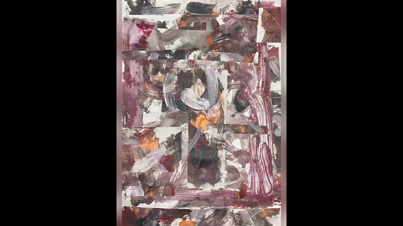 Gelli plate printing by #OlenchynArt