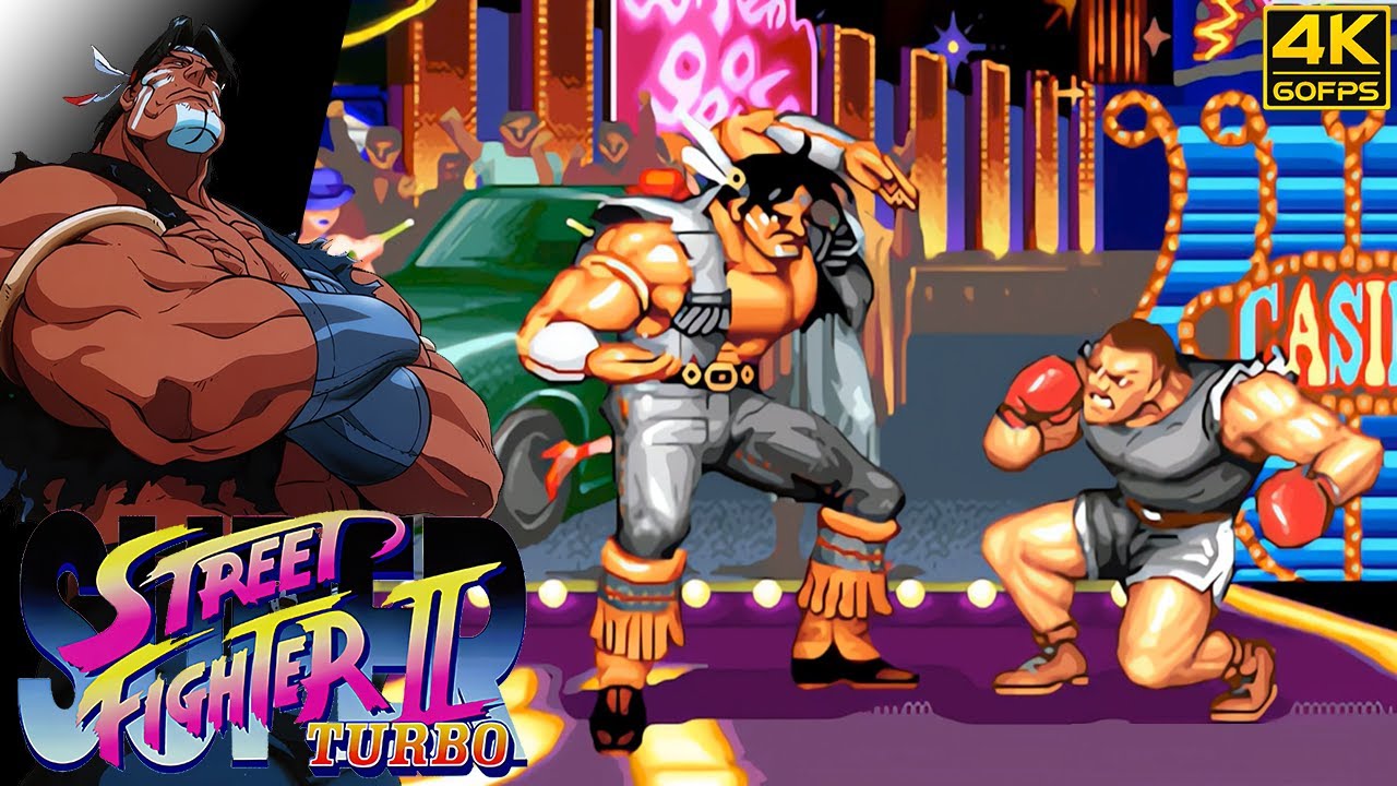 Super Street Fighter II Turbo - T. Hawk (Arcade / 1994) 4K 60FPS