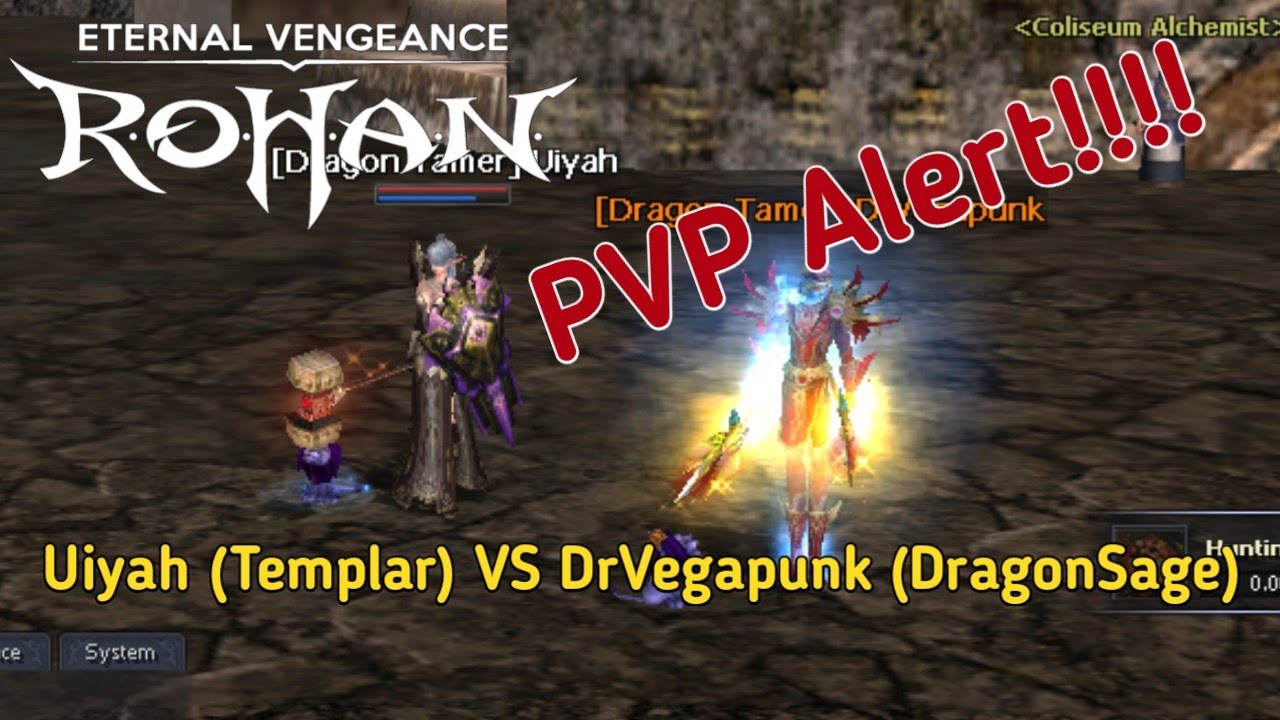PVP Alert!!!! Uiyah ( Templar ) Vs DrVegapunk ( Dragon Sage) | Rohan Eternal Vengeance