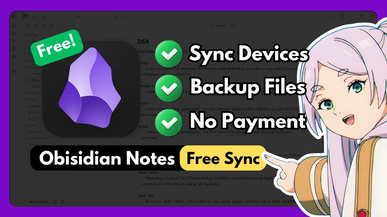 Sync Obsidian For Free! | Backup Obsidian Notes Tutorial 2026 (PC to Phone)
