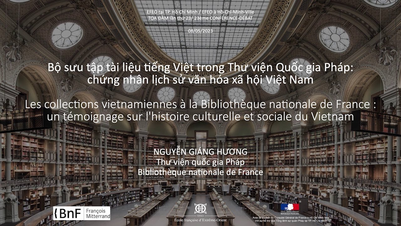 Les collections vietnamiennes de la BnF : témoignage sur l'histoire culturelle et sociale du Vietnam