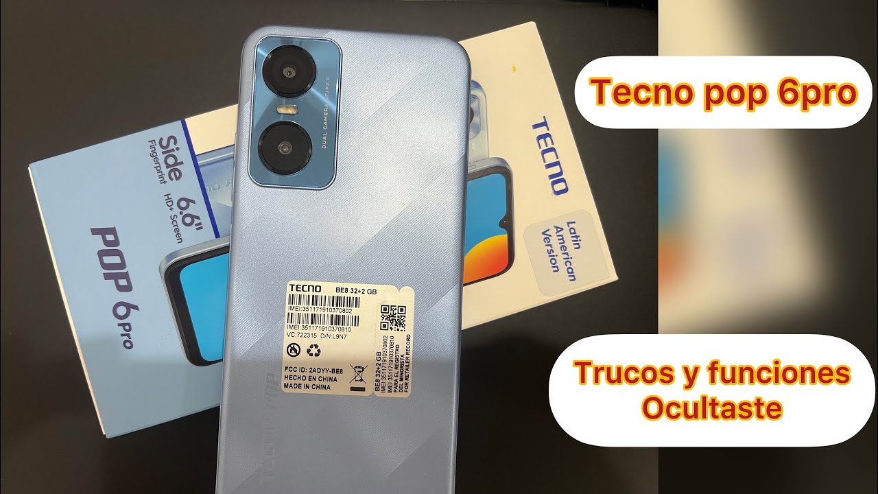 Tecno pop 6pro  [ trucos y funciones ocultas ]