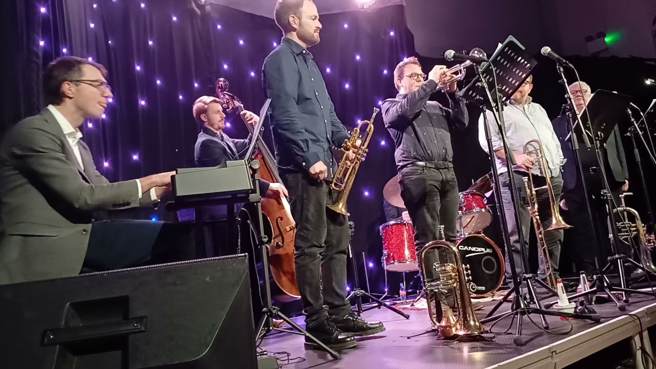 Trumpet trio Bruce Adams, Hugh Pascall and Matt Yardley at the Bigg theatre 21st November.
