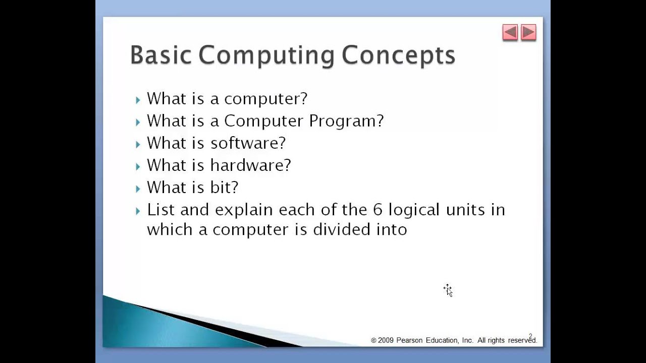 Tutotial 01: Basic Computing Concepts and Visual Basic