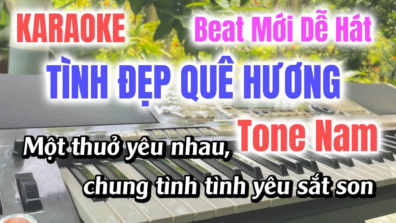 Karaoke Tình Đẹp Quê Hương Tone Nam NHẠC SỐNG CHACHACHA CỰC BỐC DỄ HÁT MỚI NHẤT 2024 | Phát Organ