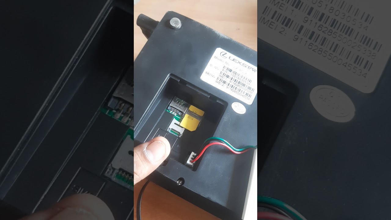 Wireless landline phone with dual sim support