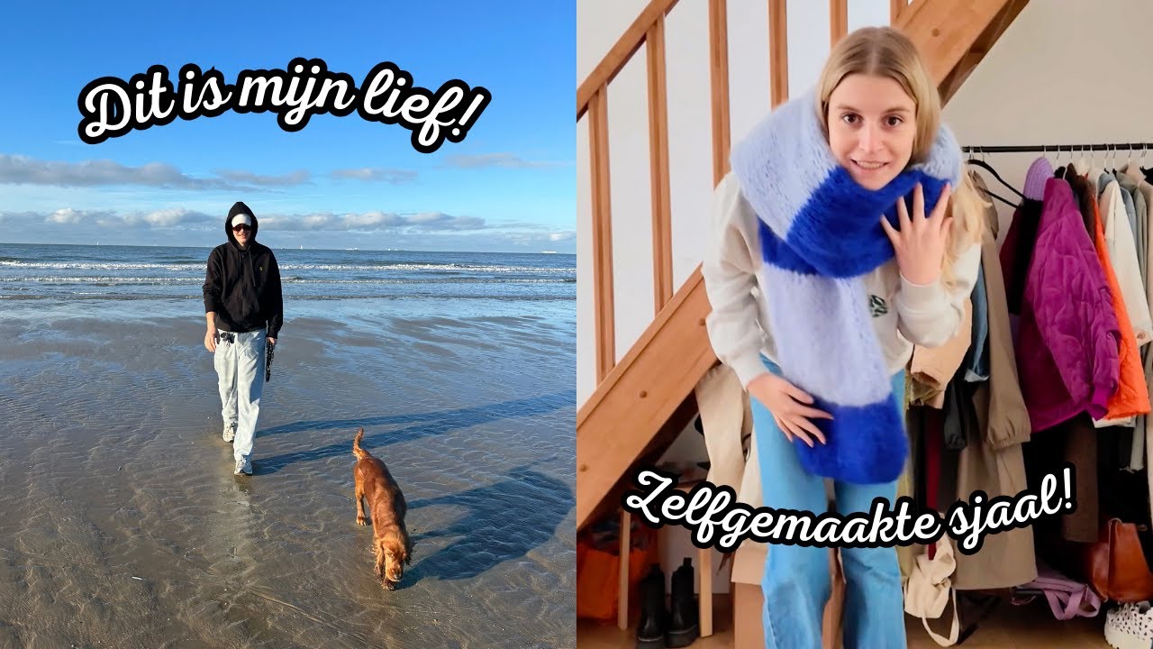 In één week van 0 naar 100: acné, buikgriep, een sjaal maken en met mijn lief naar zee!