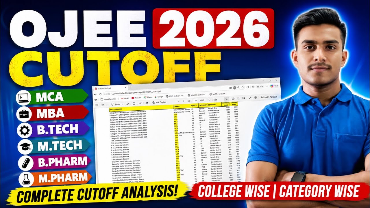 ✨OJEE 2026 CUTOFF DETAILS DISCUSSION ✅